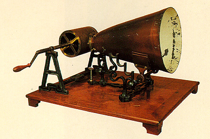 An 1859 Koenig phonautograph. (Courtesy of the Smithsonian Institution.)